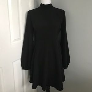 Lulu long sleeve high neck mod dress